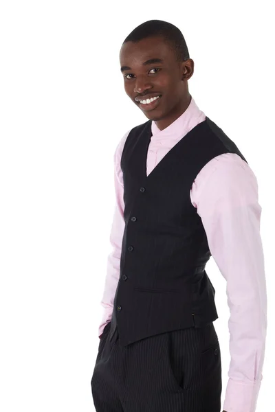 Молодий дорослий чорношкірий африканський бізнесмен — стокове фото