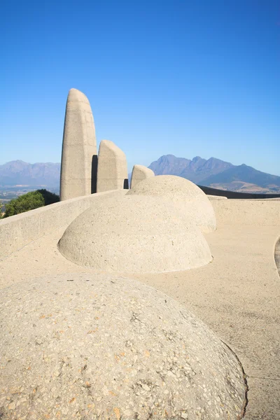 Berömda landmärke av afrikaans språk monumentet i paarl, western cape, Sydafrika — Stockfoto