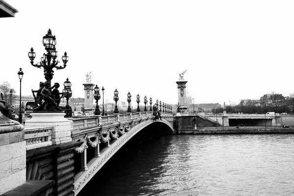 Pont alexandre iii - most w Paryż, Francja. — Zdjęcie stockowe