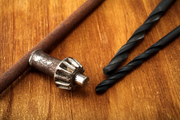 Tools on wooden table — Stock Photo, Image