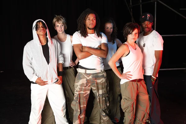 Freestyle hip hop dansçıları bir kaç — Stok fotoğraf
