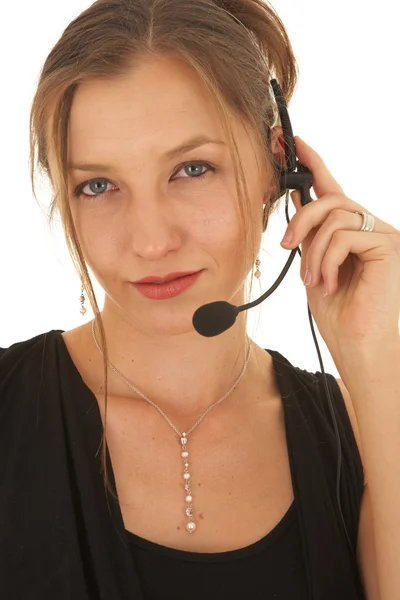 Sexy young adult Caucasian businesswoman — Stock Photo, Image