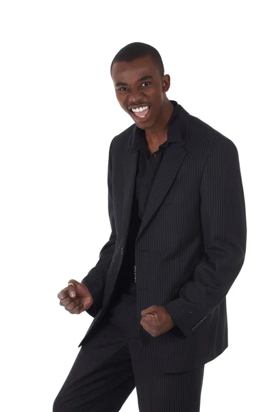 Joven adulto negro africano hombre de negocios — Foto de Stock