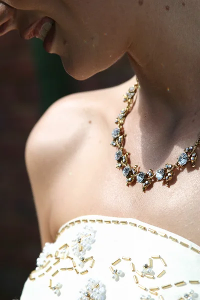 Jewel encrusted necklace — Stock Photo, Image