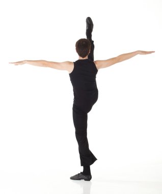 Genç Beyaz modern jazz dansçısı