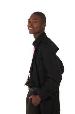 Genç profesyonel siyah Afrika yetişkin işadamı