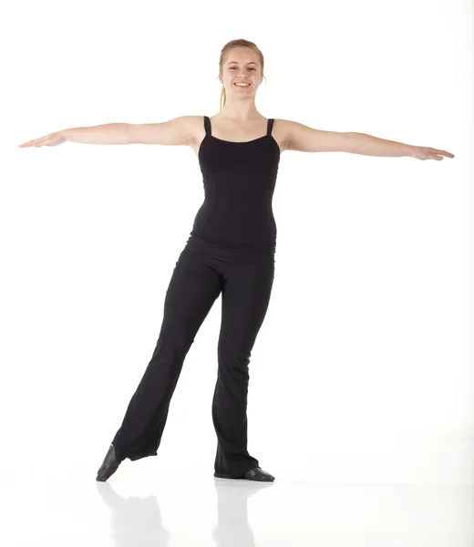 Young caucasian Modern Jazz dancer — Stock Photo, Image