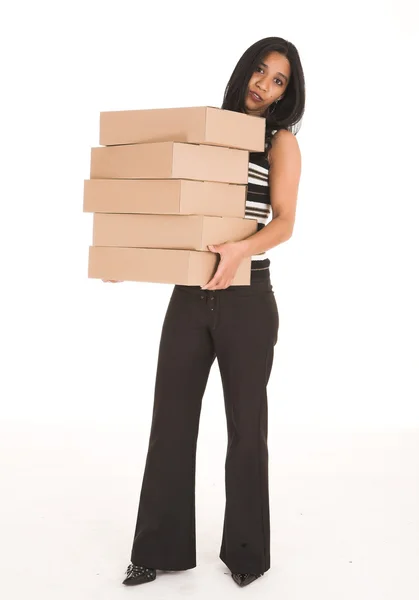 Joven mujer de negocios africana-india — Foto de Stock