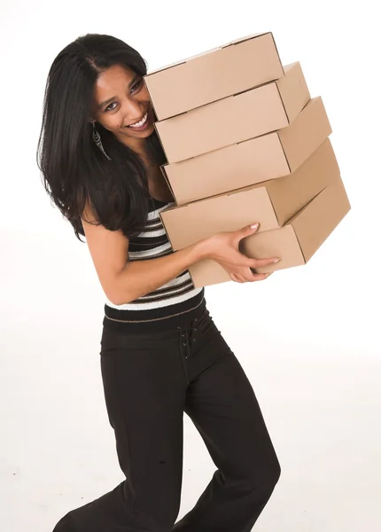 Joven mujer de negocios africana-india — Foto de Stock