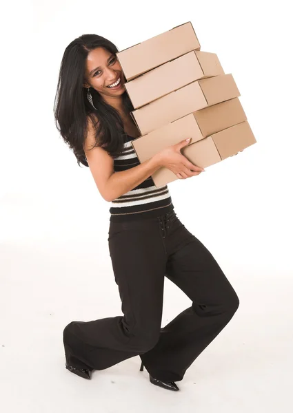 Joven mujer de negocios africana-india — Foto de Stock