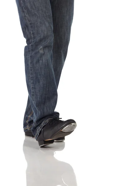 Single male tap dancer — Stock Photo, Image