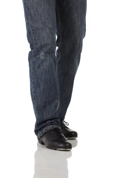 Single male tap dancer — Stock Photo, Image