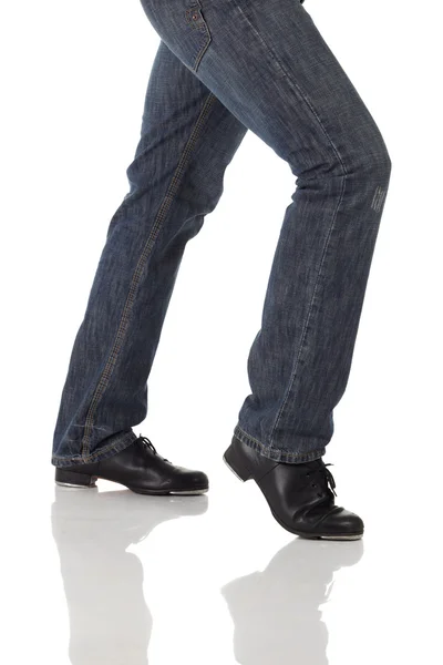 Single male tap dancer — Stock Photo, Image