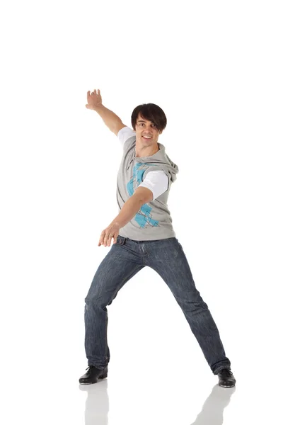 Single Caucasian male tap dancer — Stock Photo, Image