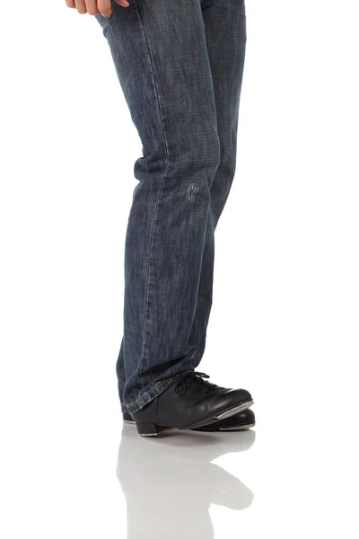 Single male tap dancer — Stock Photo, Image