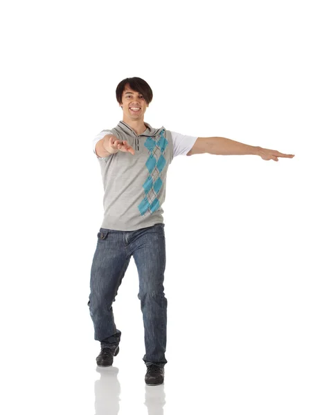 Single Caucasian male tap dancer — Stock Photo, Image