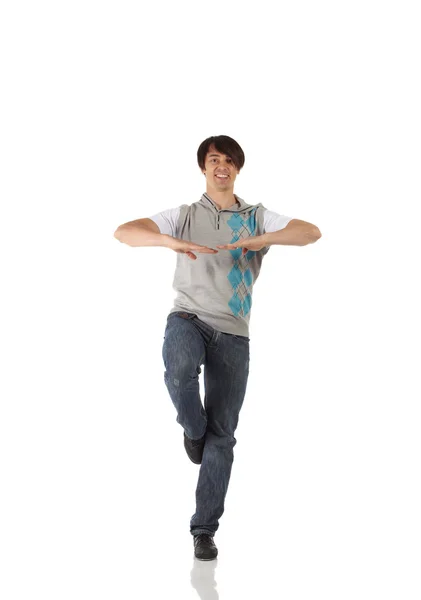 Single Caucasian male tap dancer — Stock Photo, Image