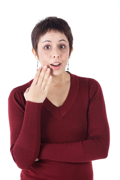 Carino giovane donna caucasica adulta — Foto Stock