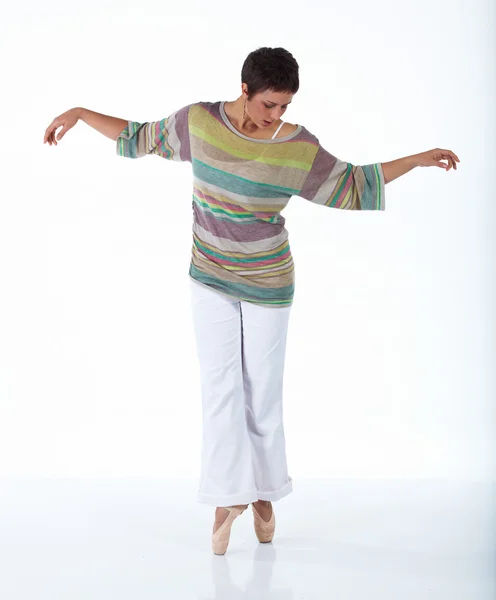 Young Adult caucasian freestyle ballet dancer — Stock Photo, Image