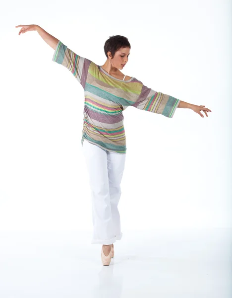 Young Adult caucasian freestyle ballet dancer — Stock Photo, Image