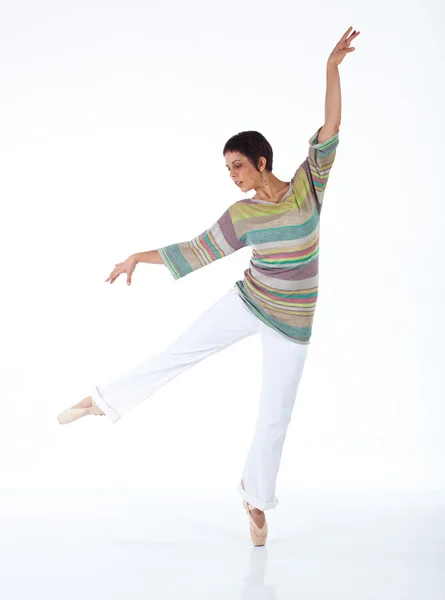 Young Adult caucasian freestyle ballet dancer — Stock Photo, Image