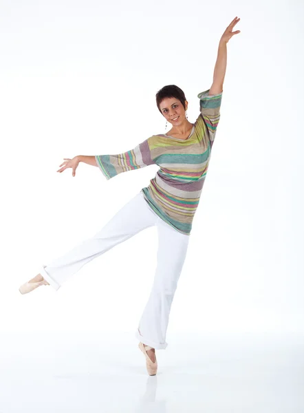 Mladý dospělý Kavkazský freestyle baletku — Stock fotografie