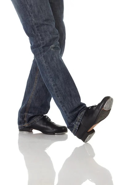 Single male tap dancer — Stock Photo, Image