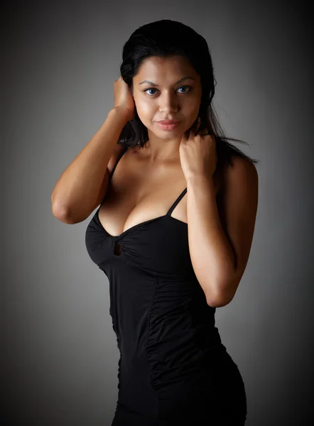 Young voluptuous Indian adult woman — Stock Photo, Image