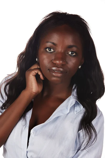 Mooie Afrikaanse vrouw — Stockfoto