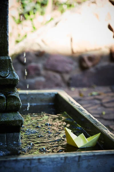 Paper origami Boat — Stock Photo, Image