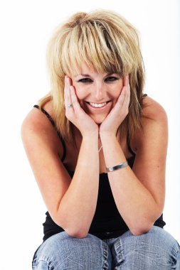 genç bir beyaz kadın