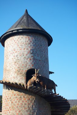 Goat on a tower