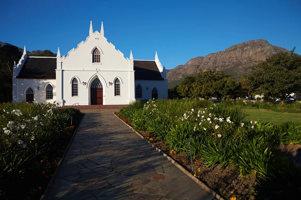 Igreja Colonial Franschhoek — Fotografia de Stock