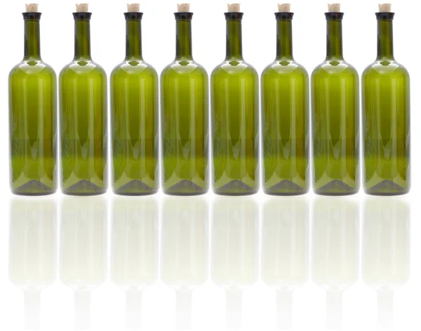 Glass wine bottles — Stock Photo, Image