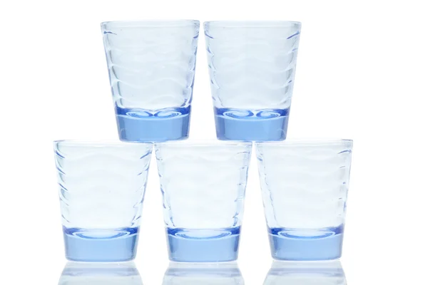 Blue shot glasses — Stock Photo, Image