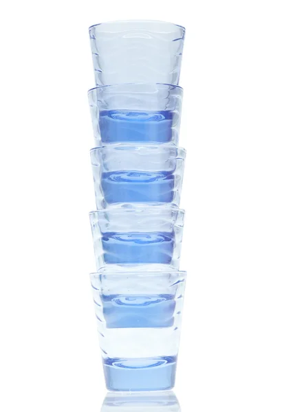 Blue shot glasses — Stock Photo, Image