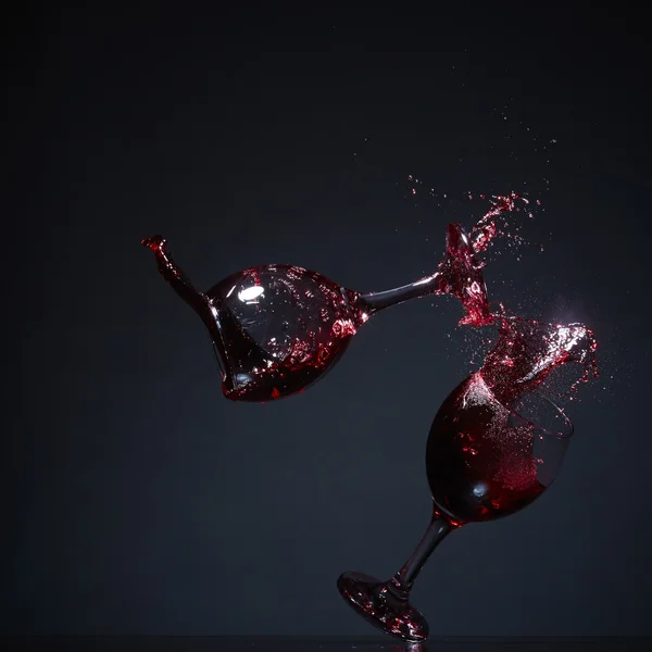Falling wine Stock Photo