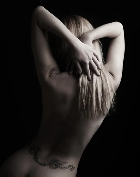 Desnuda mujer caucásica — Foto de Stock