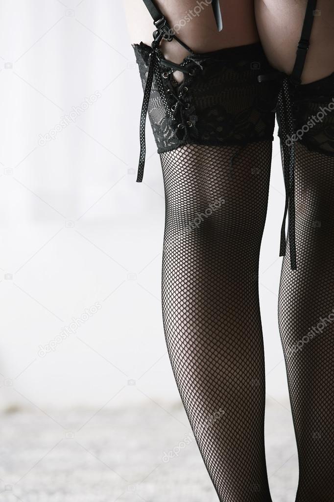Woman in stockings