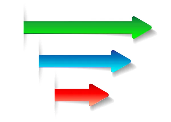 Pfeilsymbole gesetzt — Stockvektor