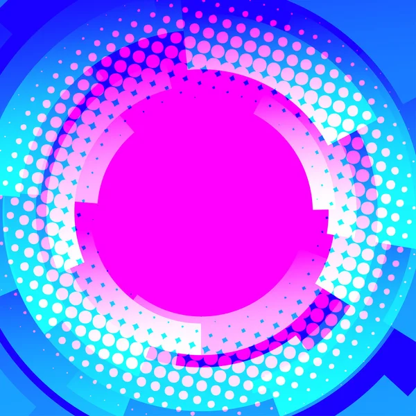Blauer Hintergrund mit Kreis — Stockvektor