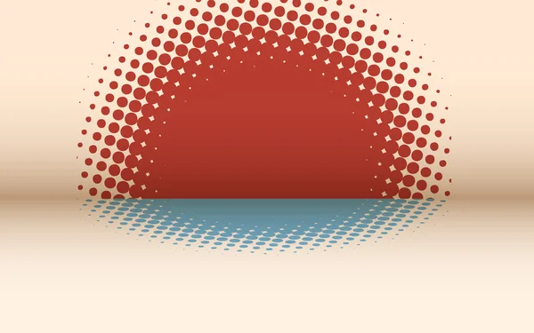 Fond rétro avec cercles — Image vectorielle