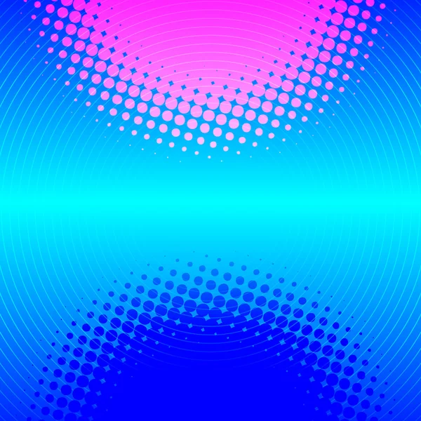 Fondo disco abstracto con círculos y puntos — Vector de stock