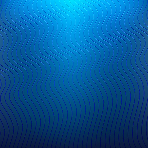 Fond bleu avec des lignes ondulées — Image vectorielle