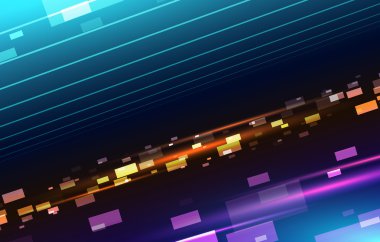 kare parçacıkları ile arka plan