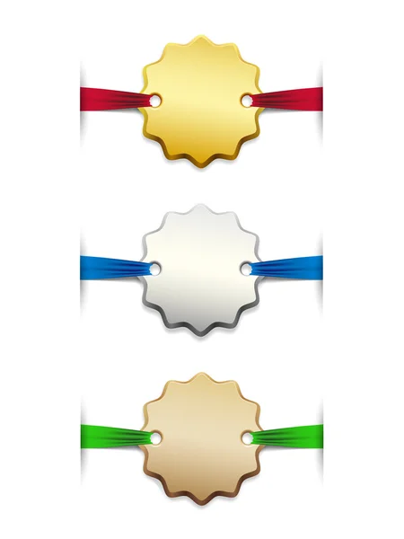 Conjunto de medallas — Vector de stock