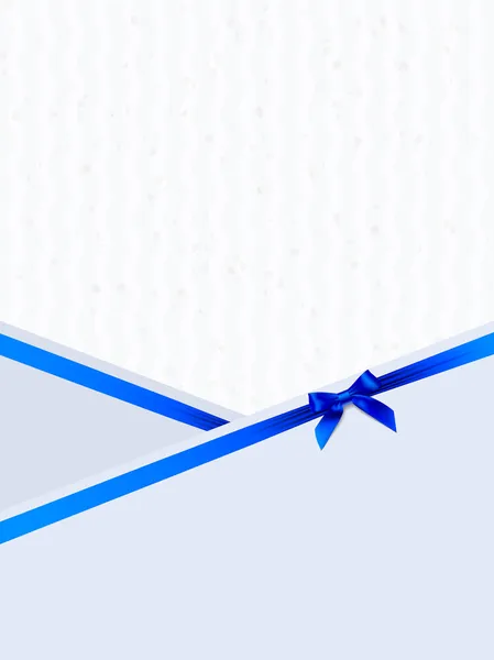 Carte avec un arc bleu — Image vectorielle