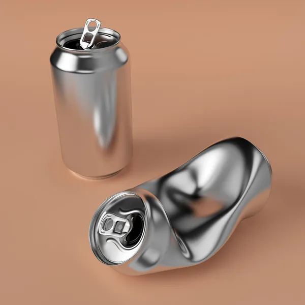 Drink can deformed — Stock Photo, Image