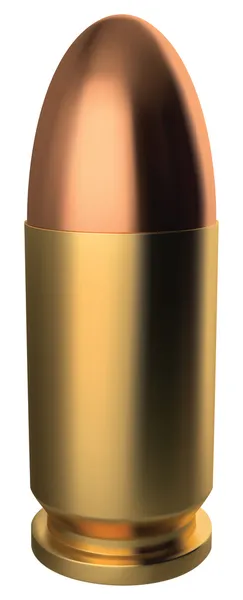 9 mm bullet — Stockvector