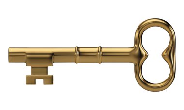 Golden key clipart